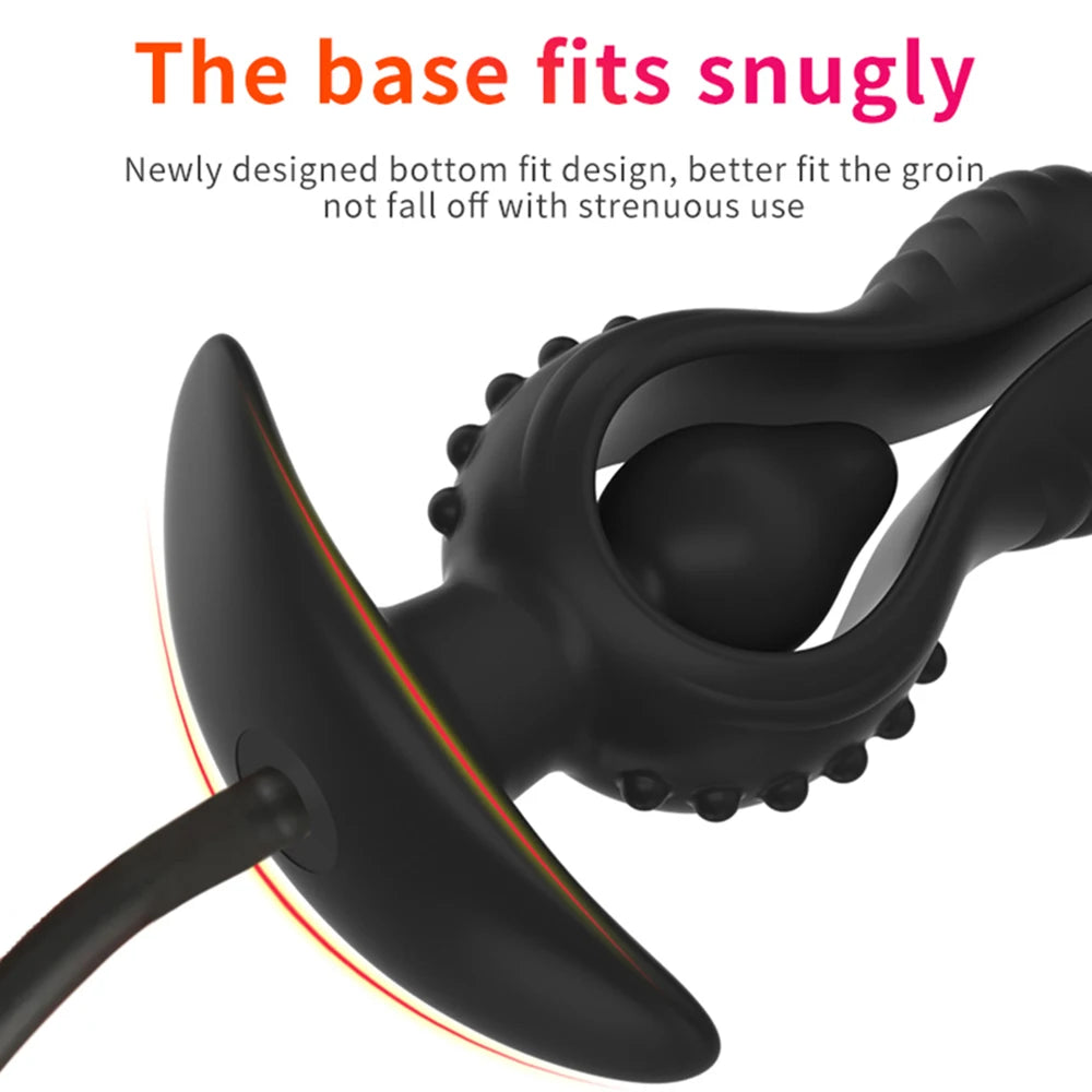 Flower Bud Inflatable Anal Plug for Adults Expandable Big Buttplug Anus Dilator Prostate Massager Adults Sex Toy for Men & Women