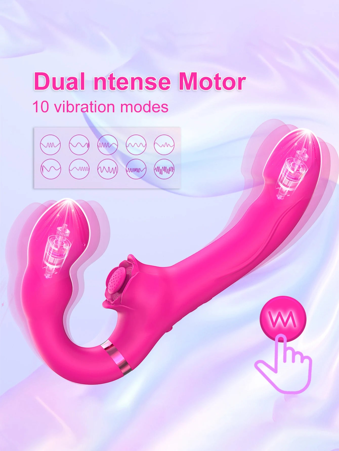 Double-headed Lesbian Vibrator Dildo Clitoris G Shop Massage Stimulator Female Masturbator Sex Toys Adult Products Fast Orgasm
