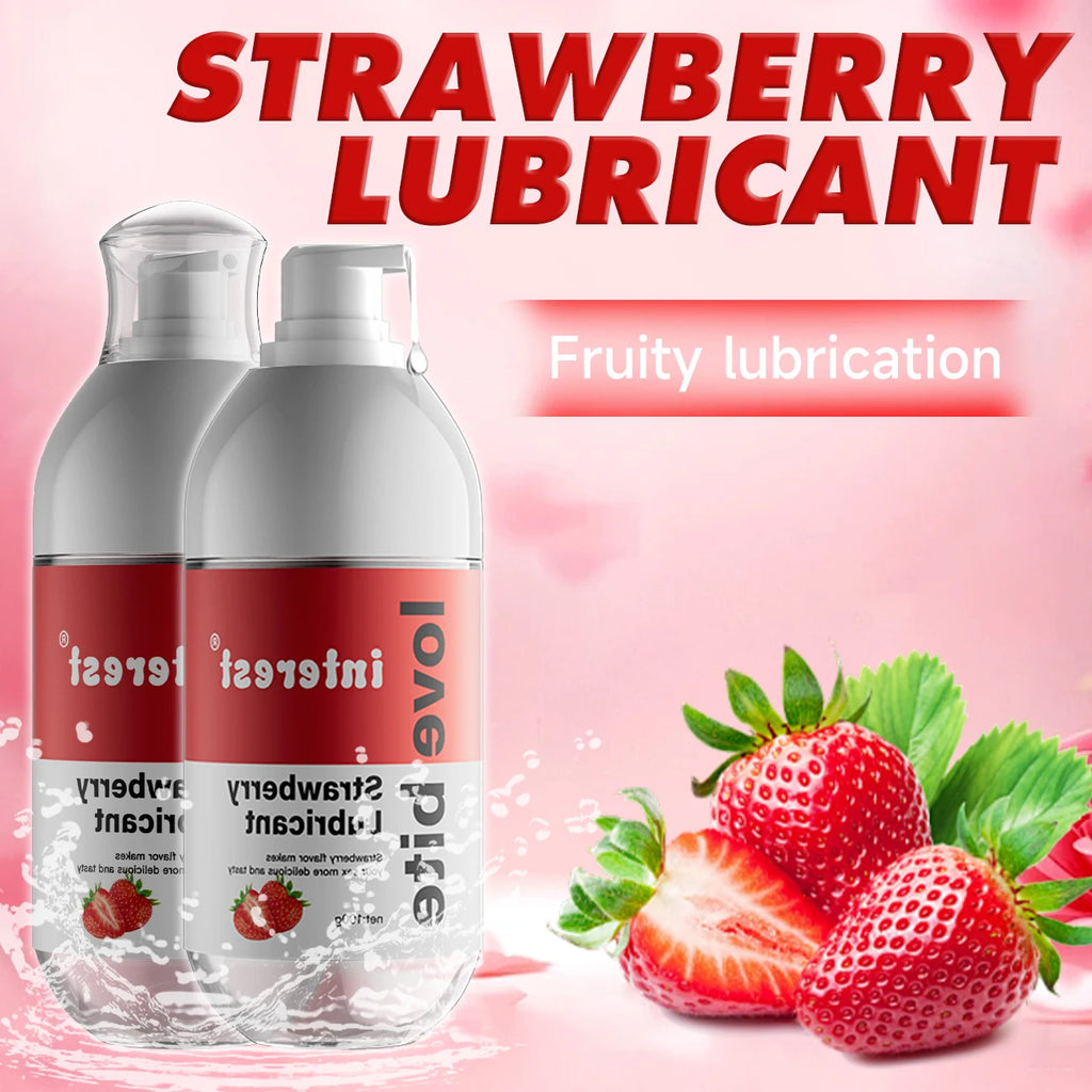 Water-Soluble Lubricating Gel With Fruity Aroma Anal Vaginal Massage Oil Easy Clean Romantic Hypoallergenic Adult Sex Products