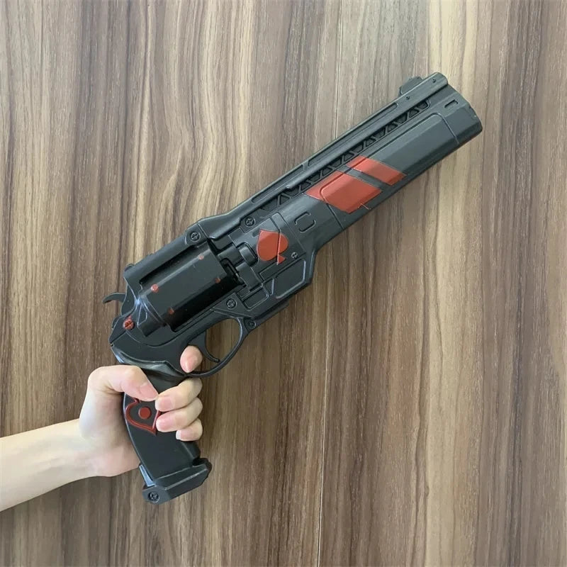 Revolver Guns Model Prop No Shotting Weapons Cosplay Laser Rifle Gun Safety PU Rubber Halloween Gift Toys