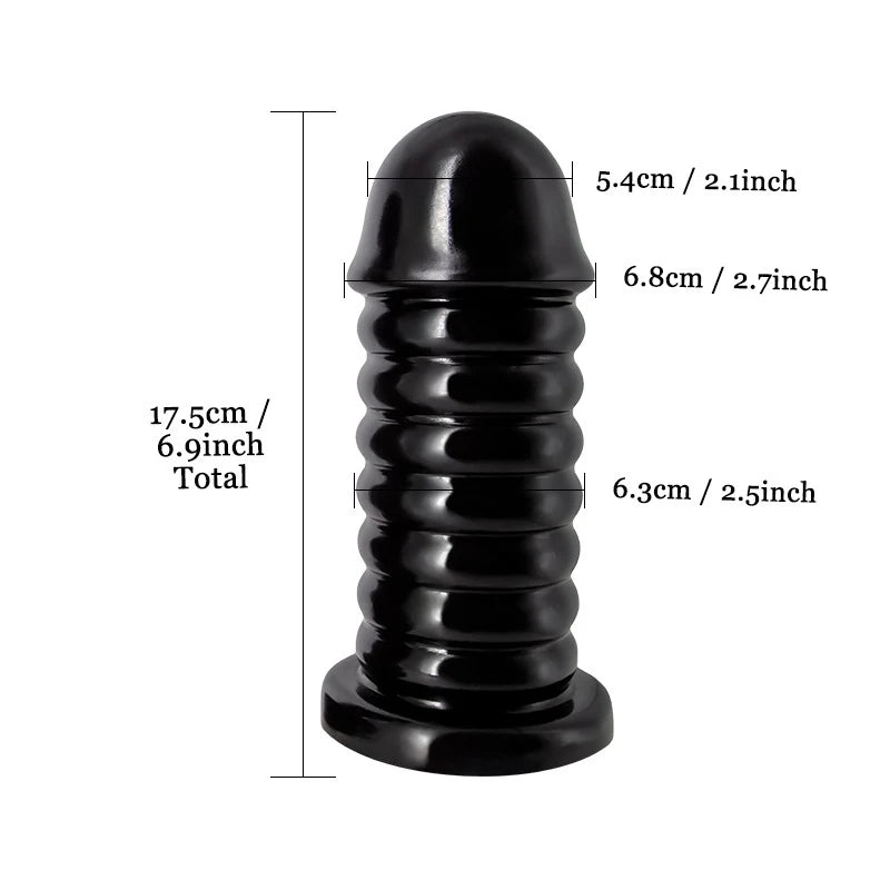 Giant Anal Dilator Pull Bead Black Dildo Male Prostate Stimulation Female Masturbation Vaginal and Anal Sex Toy Store
