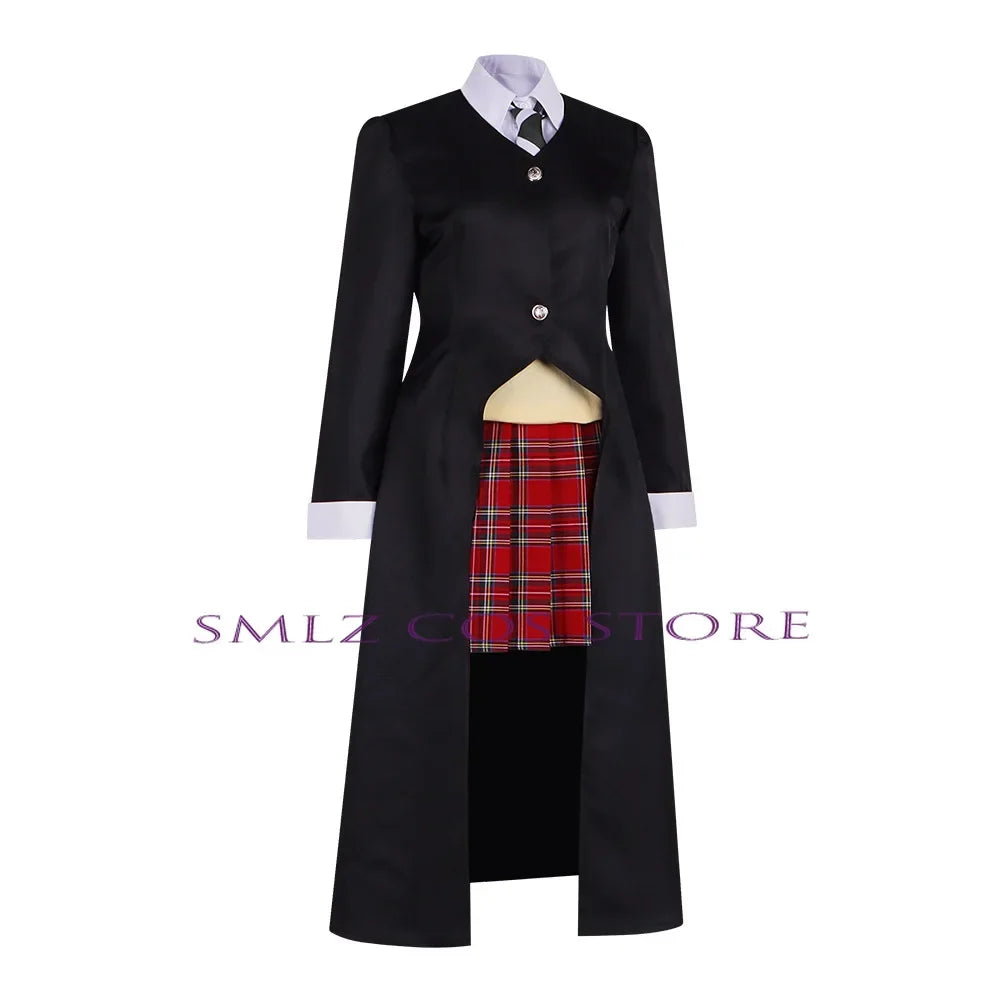Maka Albarn Cosplay Anime Soul Eater Costume Women Girl Skirt Uniform Suit Wig Halloween Party Role Play Outfit Maka Cos Prop