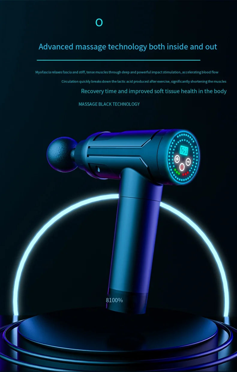Electric Massage Gun Deep Tissue for Facial And Body Relaxing Muscle Care for Arms Back Leg Sport Fitness Christmas gift