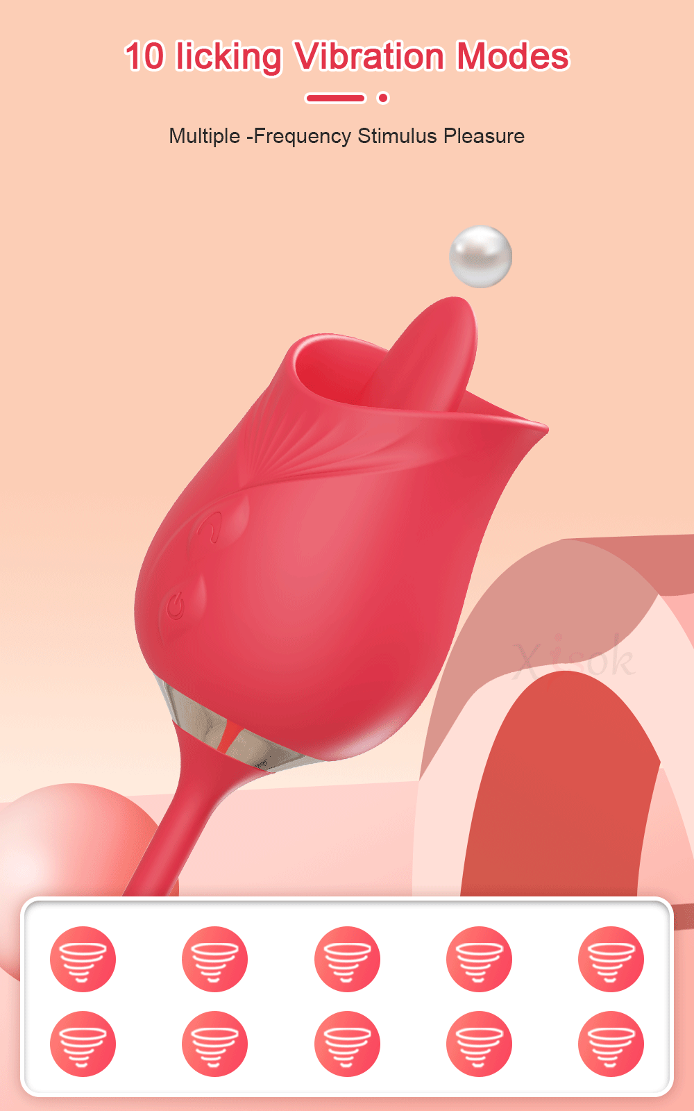 Licking Vibrator for Women Clitoral Nipple Stimulator Massager Thrusting Dildo 2 in 1 Sex Toy for Women Adult Sex Products