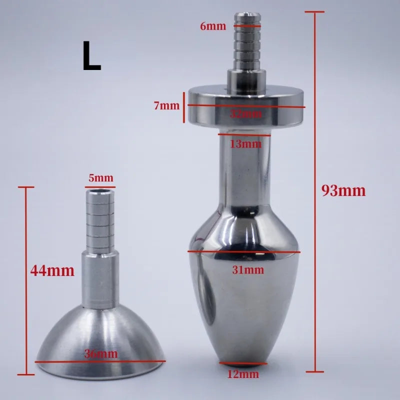 Anal Plugs Adult Games Anal Douche System with Penis Sleeve Urine Flowing Into The Anus Plugs and Flowing Into The Anus Sex Toys
