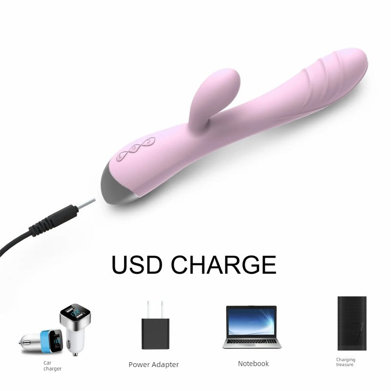 10 Speeds Clit Sucking Vibrator USB Charging Heating Dildo