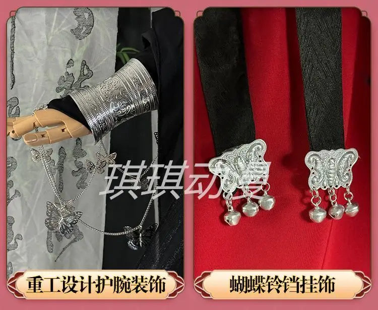 Tian Guan Ci Fu Huacheng Cosplay Costume Young Sanlang Costume Ghost King Hua Cheng Cosplay Set Ancient Huacheng Hanfu Dress