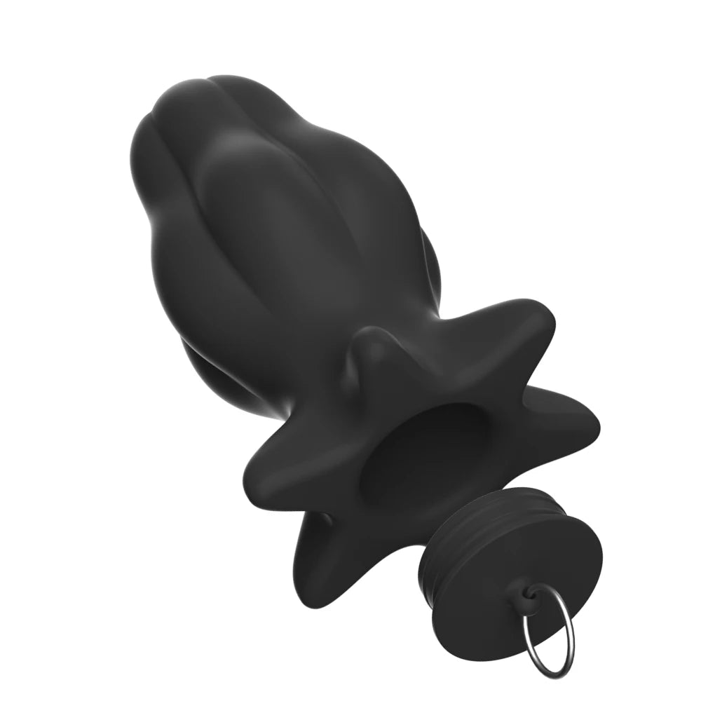 Hollow Anal Plug for Women Men Couples Anal Sex Enema Anal Dilator Hollow Silicone Butt Plug Anus Expansion Adult Sex Toys