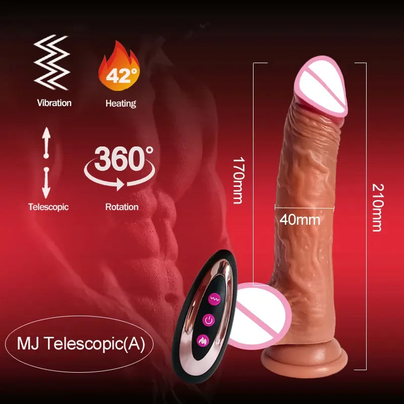 Realistic Dildo for Women Sex Toys Telescopic Vibrator with Female Stimulator Dildos Vibrators Big Penis Anal Dildo Vibrator