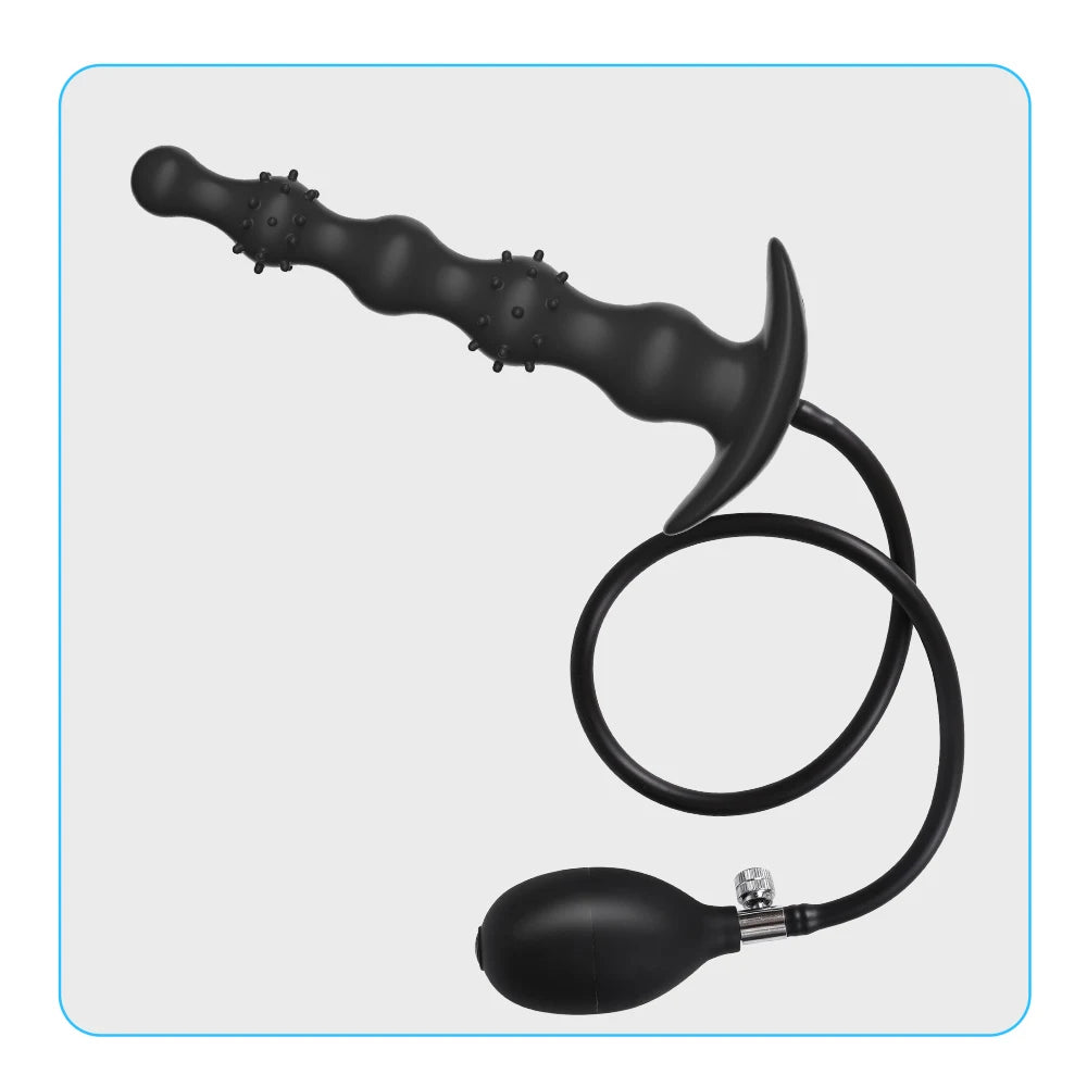 Inflatable Anal Plug Dilator Prostate Massager Buttplug Extra Large Inflat Dildo Anal Pump Adult Supplies Sex Toys For Women Men