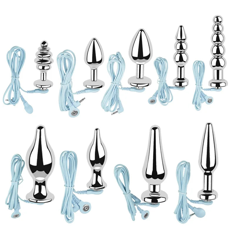 Electric Anal Plug Anal Anus  Butt Plugs Erotic Flirt SexToys Prostate Massage for Couples PenisPlug Urethral Dilators Catheters