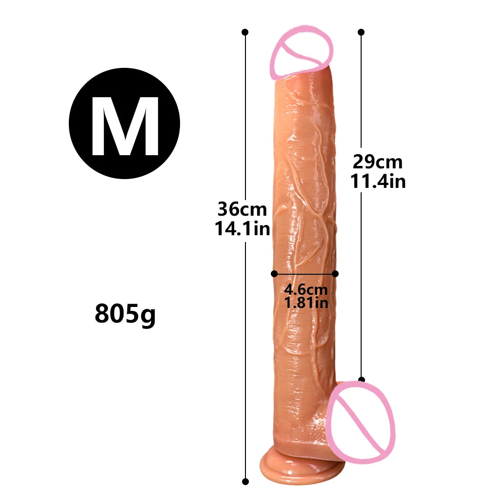 SiliconeSuper Long Realistic Dildo Penis Sex Toys for Women Big Cock Stimulate Vagina Sex Products Big Penis Anal Butt Plug