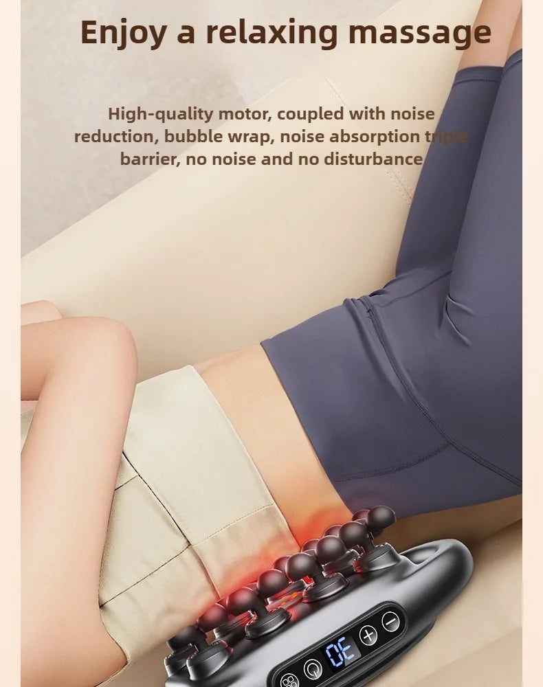 32 Massage Heads Massage Gun Deep Tissue Muscle Professional High Quality Wireless Frequency Vibration Red Light Masajeador