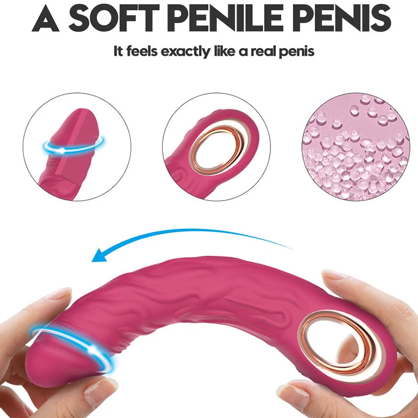 Powerful Vibrator Realistic Dildo Sex Toys For Women Big Penis Lesbian G Spot Vagina Clitoris Stimulator Anal Plug Adult Sexshop