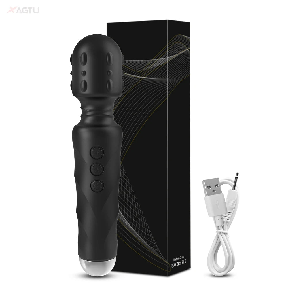 20 Speed Strong Dildo AV Vibrator for Women Vagina Clitoris Stimulator Vibrators Magic Wand Massager Erotica Sex Toys for Adults