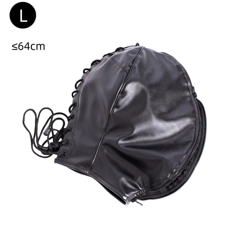 Erotic Restraint Lingerie Set with Unisex Upper Body Bondage Harness Single Glove Hood Mask for Couple BDSM Play Costume