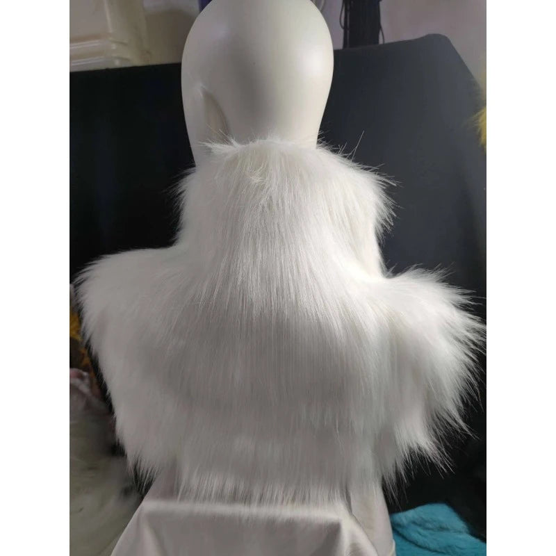 Kigurumi Furry Neck Fur Collar Customizable Multi-Color Animal Halloween Cosplay Accessories Japanese Style Mascots Costumes