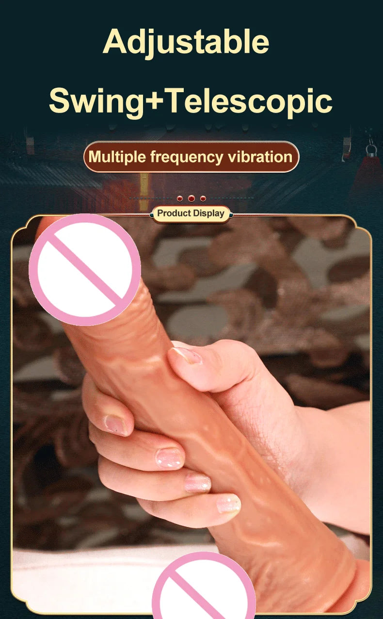 Male Penis Realistic Dildo Rotating Vibrating Man Cock Thrusting Sexy Shopping Penis Vibrator Adult Erotic Sexy Toy for Women