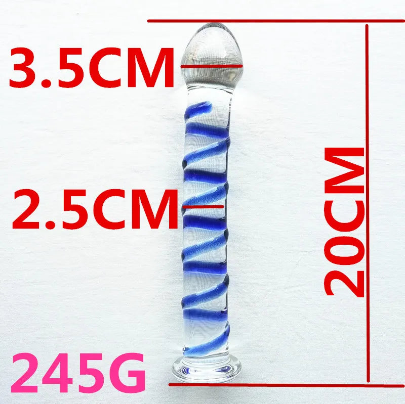 Anal Plug Butt Sex Toy Female Glass Anal Beads Vaginal Balls Masturbation Sex Products Vagina Anus Dilator For Women