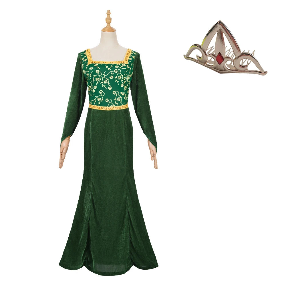 Lord Farquaad Cosplay Costume Fiona Princess Dress discovered prince Mens Costume Shrek Full Set Halloween Carnival Outfit