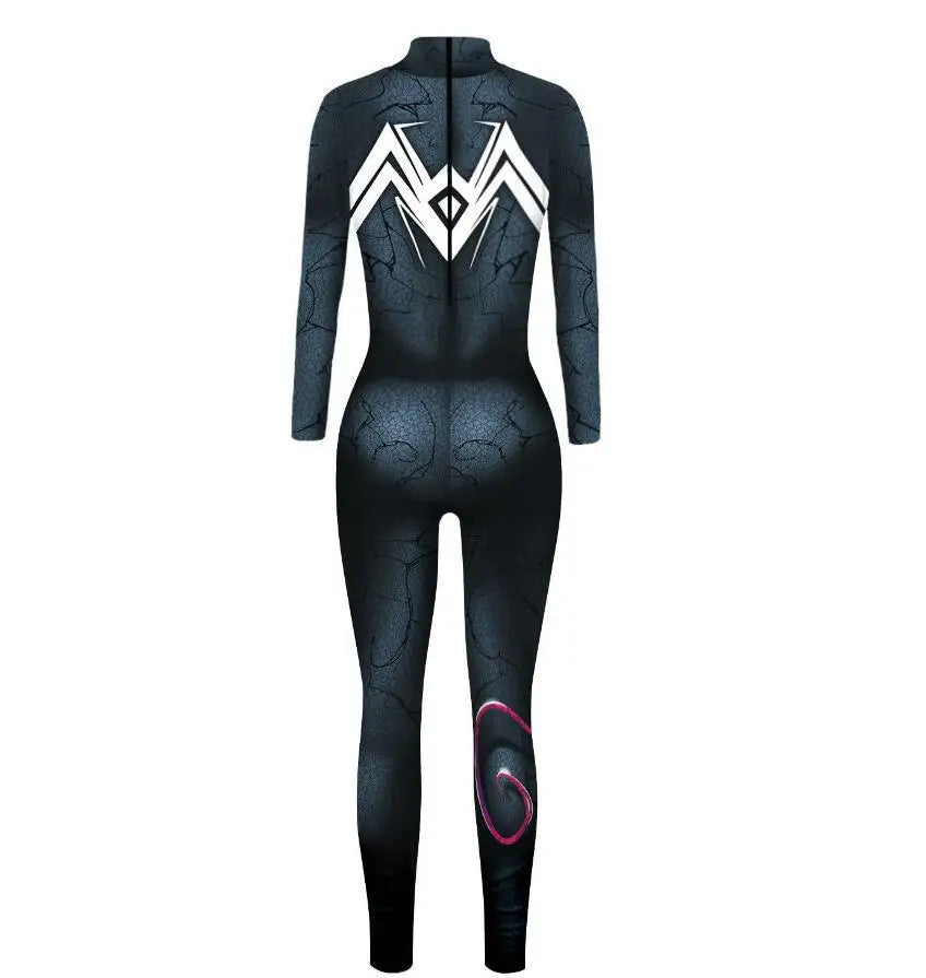 MINISO Sexy Spiderman Iron Man Gwen Stacy Bodysuit Cosplay Costume Women Jumpsuits Superhero Halloween Party Clothes