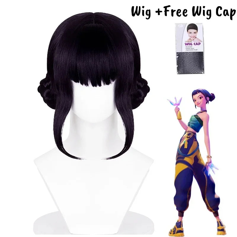 Anime KPop Demon Cos Hunters Superstar Zoe Cosplay Costume Zoey Wig Ring Full Set Girl Group Suit Women Halloween Party Roleplay