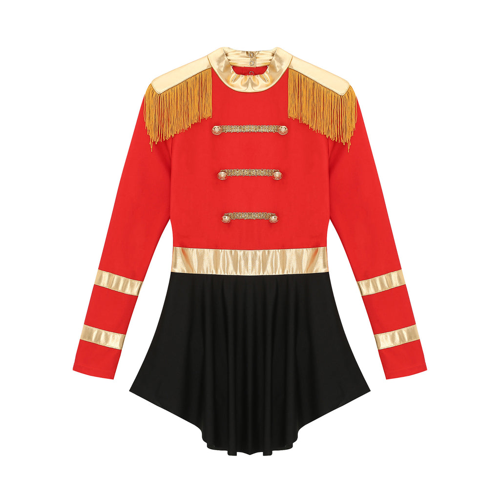 Womens Circus Ringmaster Halloween Cosplay Costume Glitter Lion Tamer Director Uniform Circus Majorette Carnival Clown Clothings