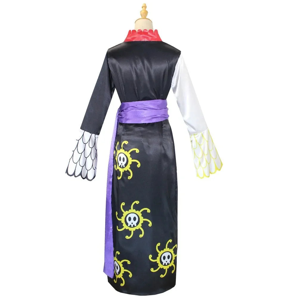 Anime Boa Hancock Cosplay avec cape Boa robe Costume marin Costume Boa Hancock Cosplay Costume taille personnalisée robe no