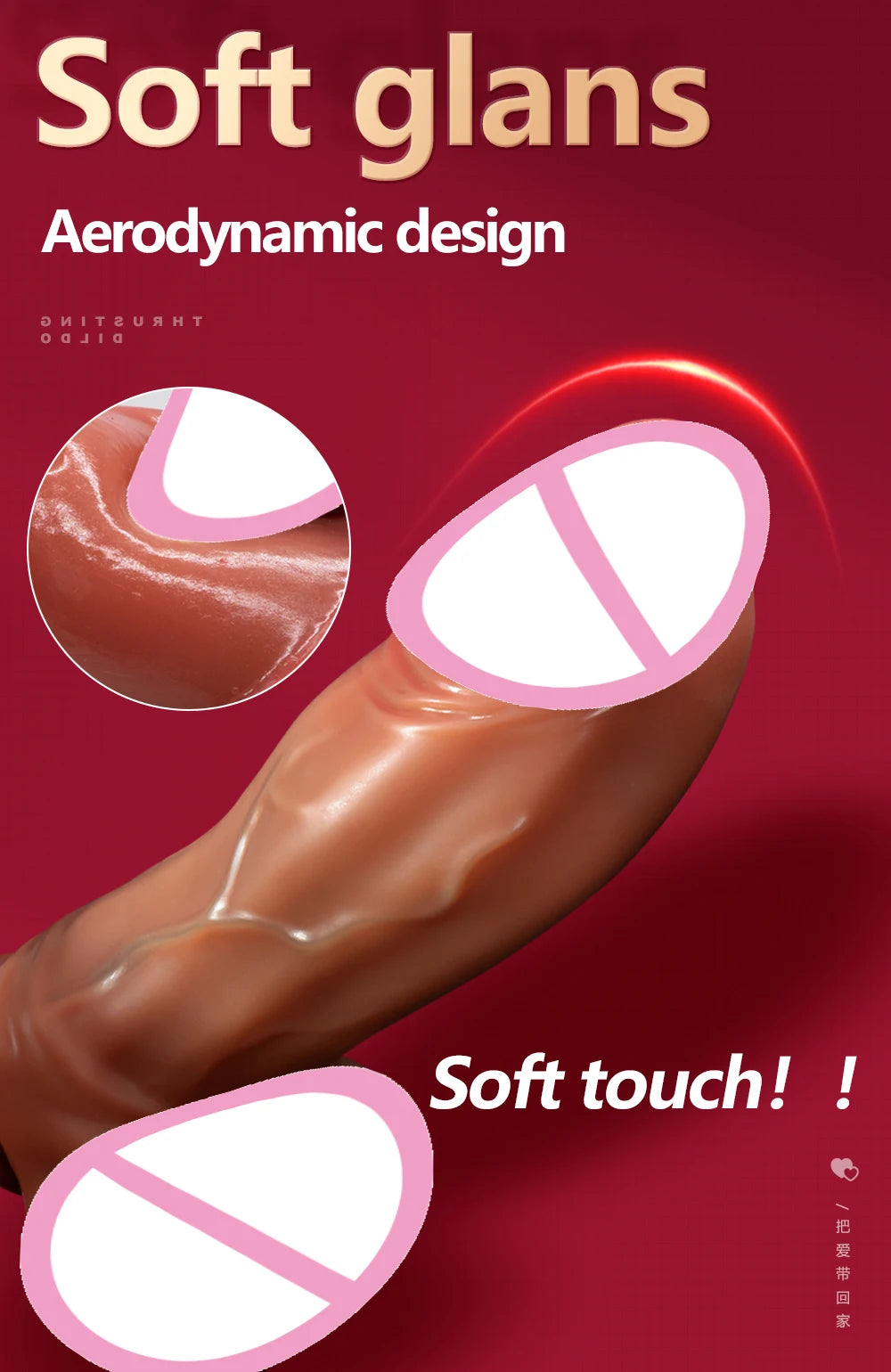 Vibrator Big Penis Dildos Telescopic Heating Thrusting Strap on Dildos Big Dick Vibrators for Women Lesbian Sex Toys