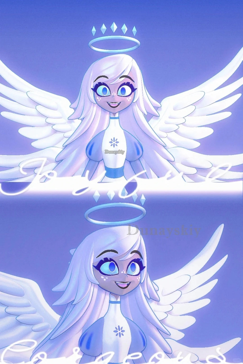 Angel Emily Cosplay Costume Halo Cosplay Women Fancy Dress Hazzbin Outfit Halloween Uniform Hasbin Seraphim Wings Suit