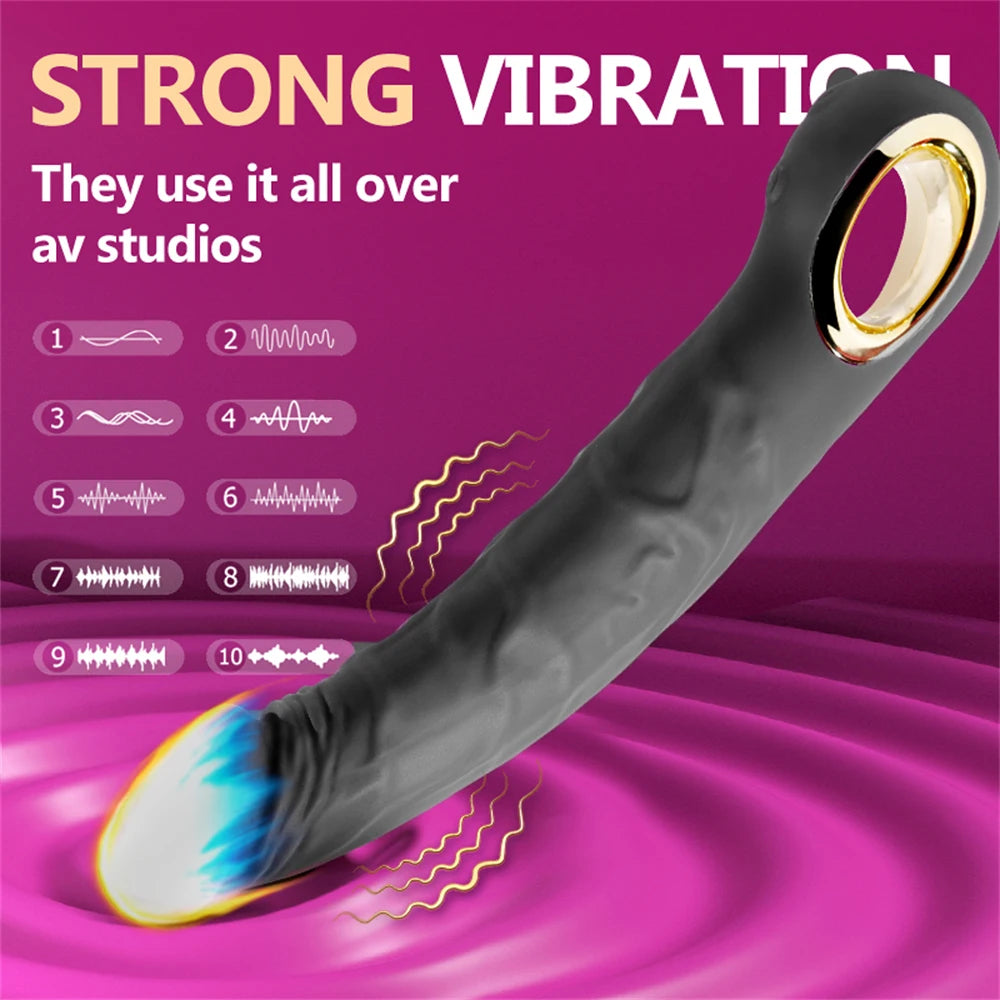 Big Dildo Vibrator Realistic Penis G-Spot Vagina Clitoris Stimulator Nipples Massage Female Masturbator Sex Toys for Women