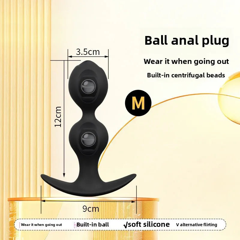 Ball-shaped Anal Plugs, Available Both Men Women When Worn Outside, Steel Ball Pullable Anal Plugs, Sex Products  Sex Toys