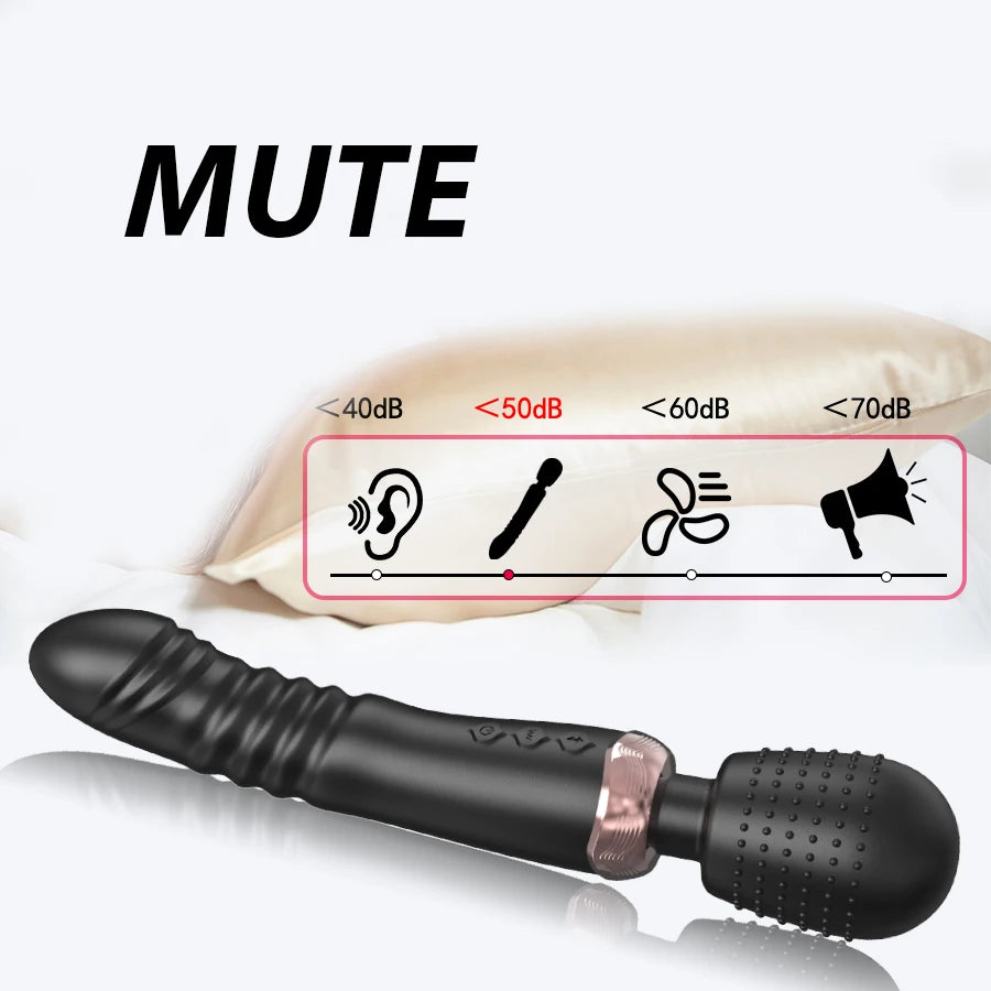 Powerful 3 motors fast Thrusting and Dildos Vibrator silicone large size Wand G-Spot Massager Sex Toy For Couple  Stimulator