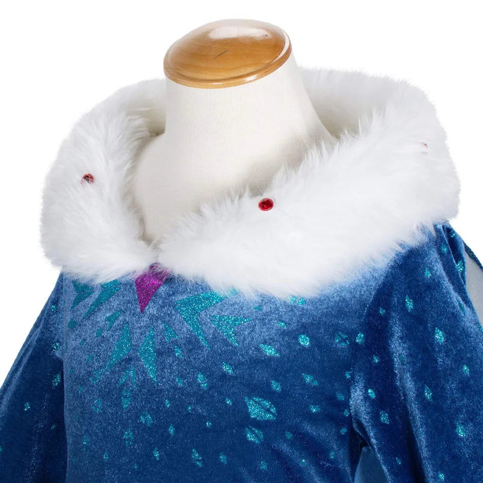 Adult Kid Ice Winter Queen Anime Princess Cosplay Costume Elsa Fantasia Cloak Halloween Party Women Ball Dress Stage Uniforms