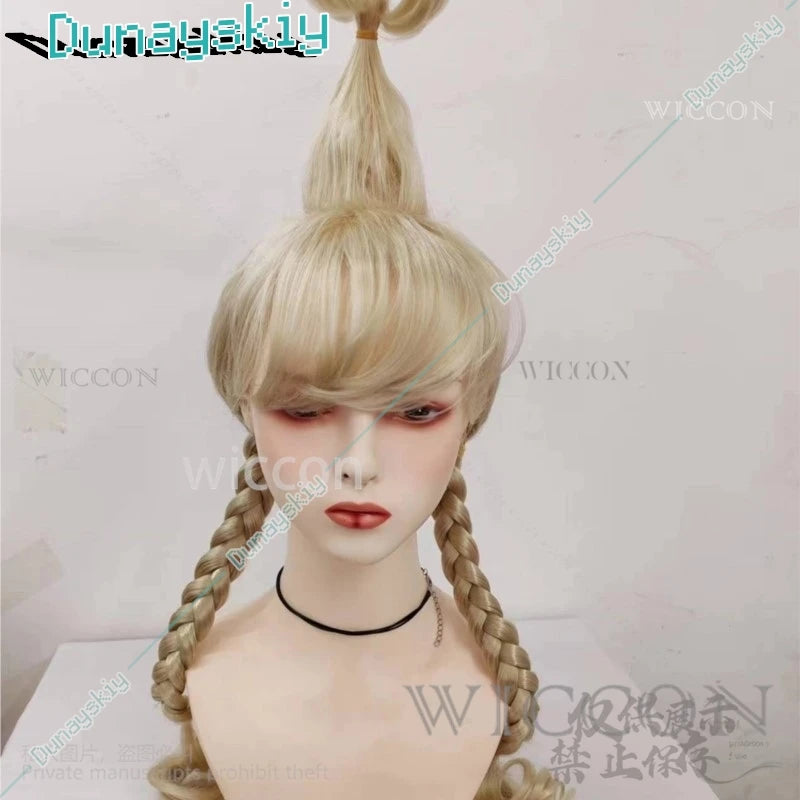 Anime Cindy Lou Cosplay Costume Cindy Plaid Dress Red Cloak Outfit Blond Wig Women Kids Halloween Suit Christmas Gift Customized