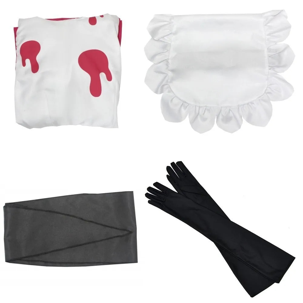 Niffty Anime Niff Cosplay Costume Suit Cute Devil Roleplay Clothes Wig Uniform Hotel Cosplay Halloween Party Women Dress