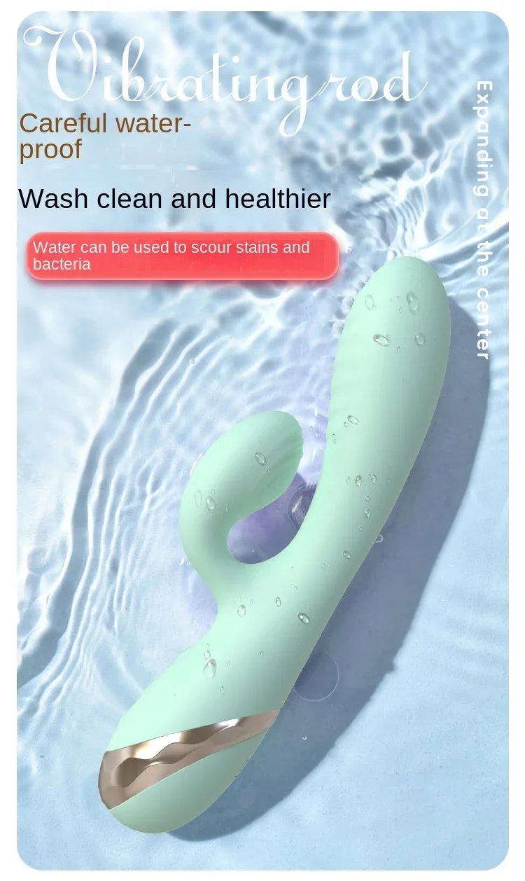 Inflatable Enlarge Vibrator G-point Massager Dildo Clitoris Vagina and Anus Vibrator 10-Frequency Vibration Waterproof Sex Toys