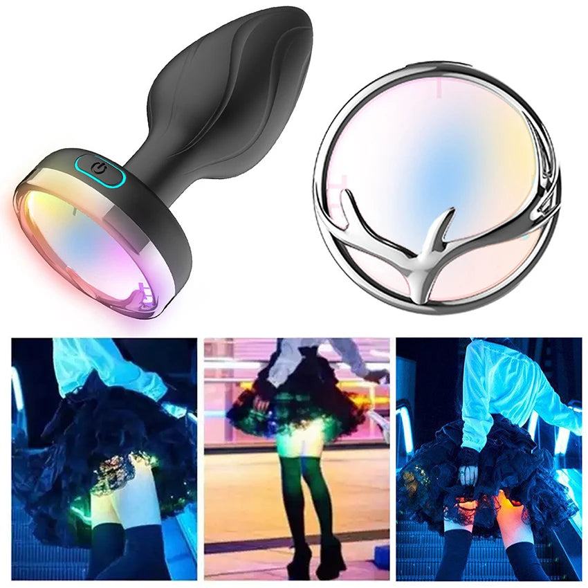 Led Anal Vibrator Plug For Women Men Wireless Remote Sex Toys Male Prostate Massage Vagina Vibrator Anus Butt Plug Adults Goods