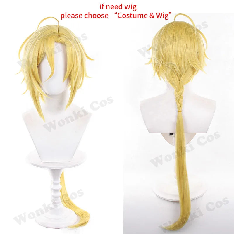 Game ZZZ Hugo Vlad Cosplay Costume Wig Hair Zenless Zone Hugo Cosplay Men Role Play Carnival Outfits for Anime Events