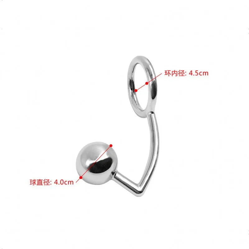 Metal Anal Hook Anal Plugs Posterior Toys Prostate Massager Male and Female Masturbators Anal Dilator Anal Stimulator Sex Toy 18