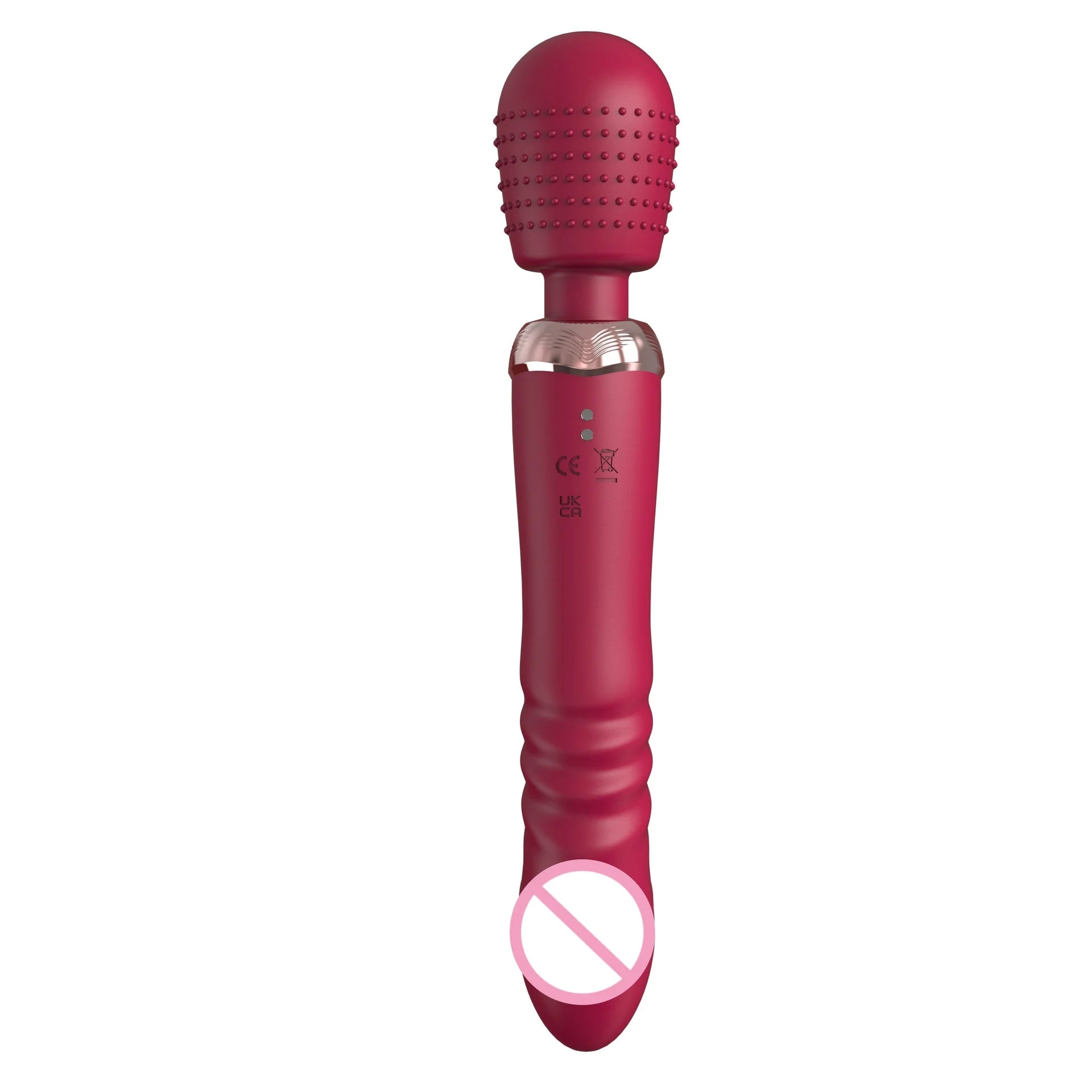 Powerful Thrusting Dildos Vibrator Three Motors Silicone Telescopic Plus Vibration Large Size Wand Massager Sex Toy for Couple