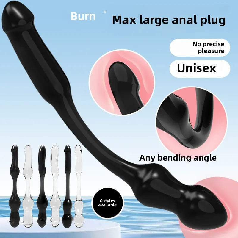 2 Big Sexy Plugs Funny Adult Giant Analplug Adult Large Butt Plug Toys Sex Toys Anal Sex Toys Long Anal Dildo for Women Men Huge