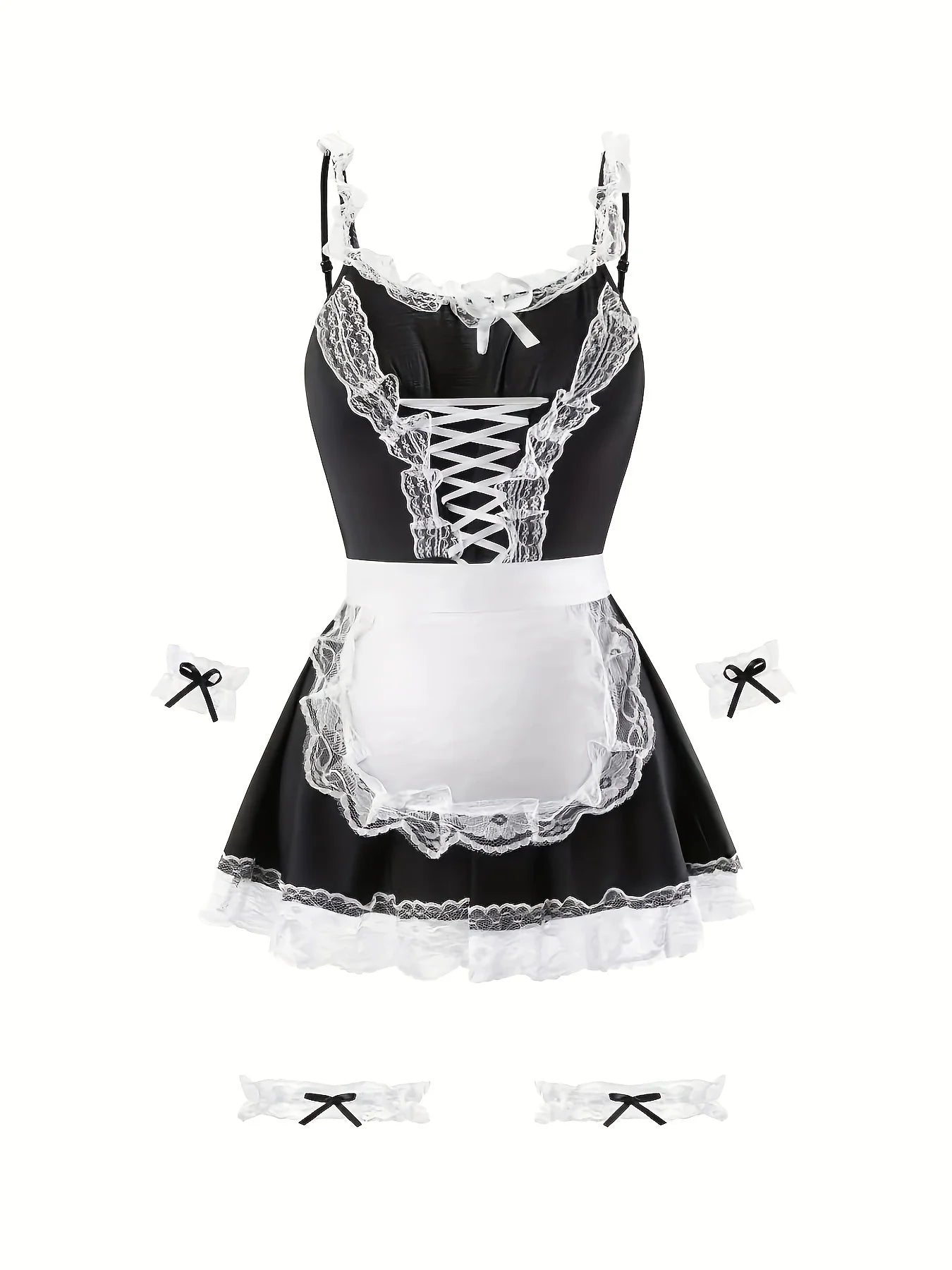 Porno Women Sexy Lingerie Maid Dress Uniform Anime Cosplay Costumes Servant Apron With Panties set Lolita Exotic Clothing