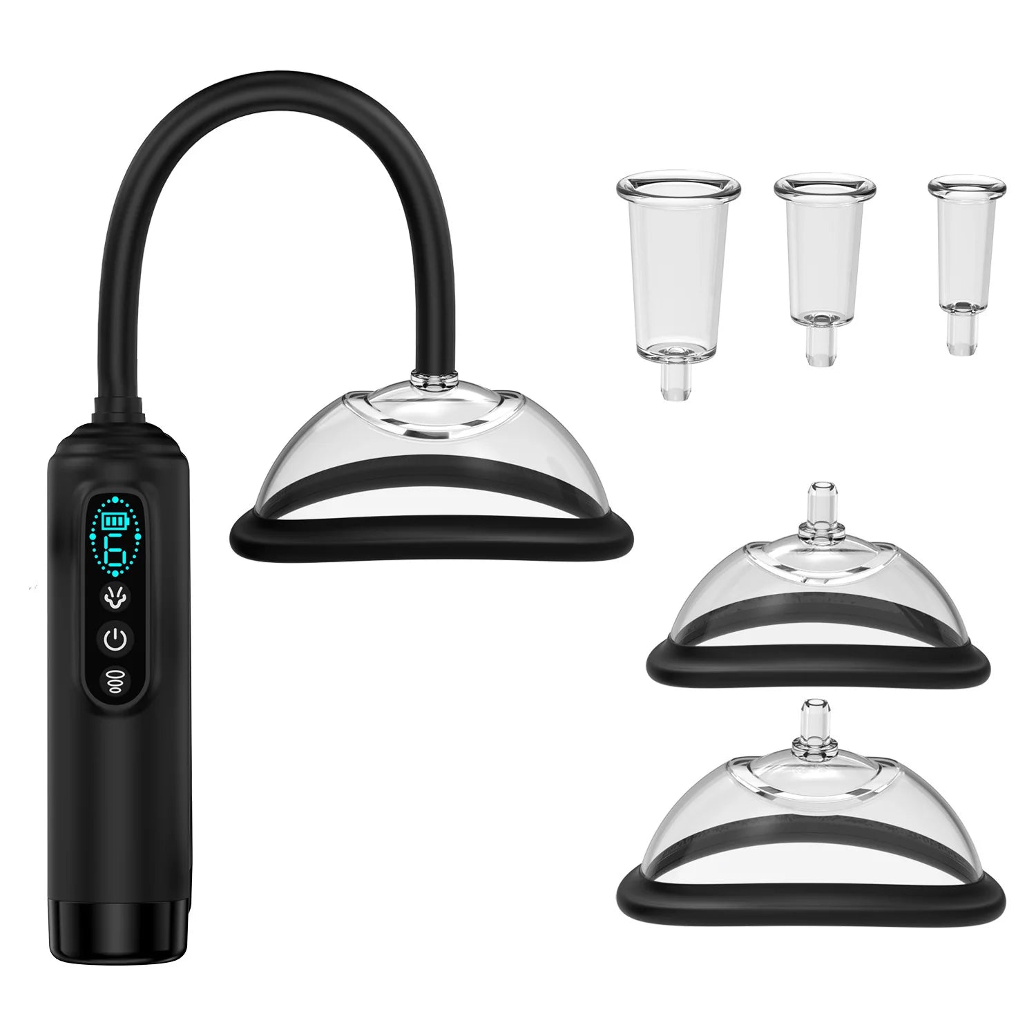Pussy Pump Vibrator BDSM Electric Vacuum Sucking Vagina Sex Pump 6 Suction Clit Nipple Sucker Vibrator Sex Toy For Women