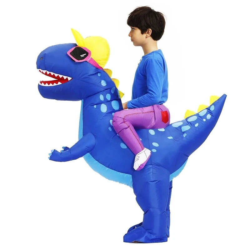 HOT Anime Dinosaur Inflatable Costume Party Mascot Costumes Suit Disfraz Cosplay Halloween Costumes For Adult Kids Dress