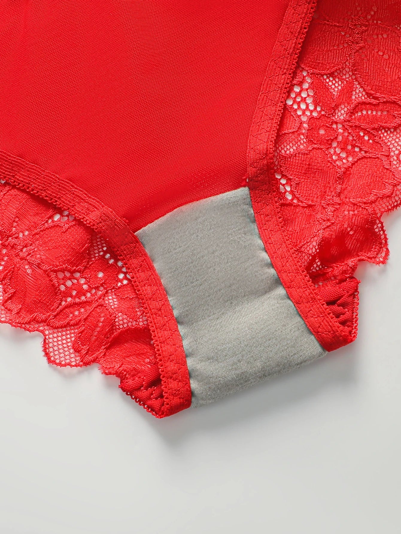 Red Lingerie lace cotton cup 2-piece set sexy and white toned lingerie set women's underwear set J3431