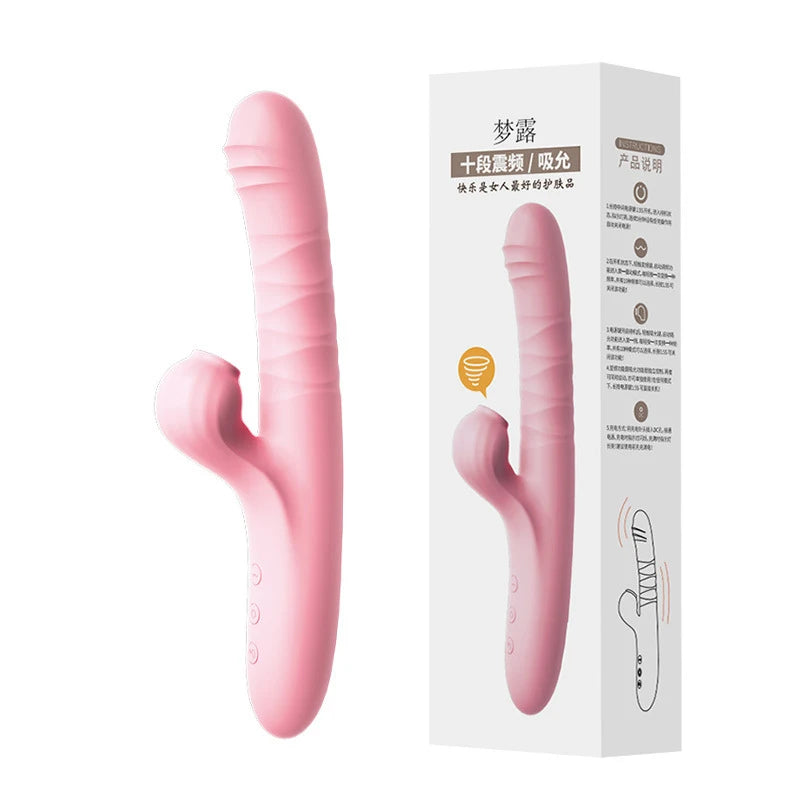 20 Speed Sucking Vibrators G Spot Dildos Vibrators 2 in 1 Adult Women Sex Toys Clitoral Sucker Clitoris Stimulator Massager 18+