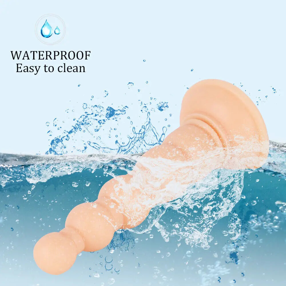 Anal Sex Toys Pull Beads Anal Dilator Soft Anal Plug Dildos with Suction Cup Stimulation Vagina Pagoda Vagina Anal Plug Sex Shop