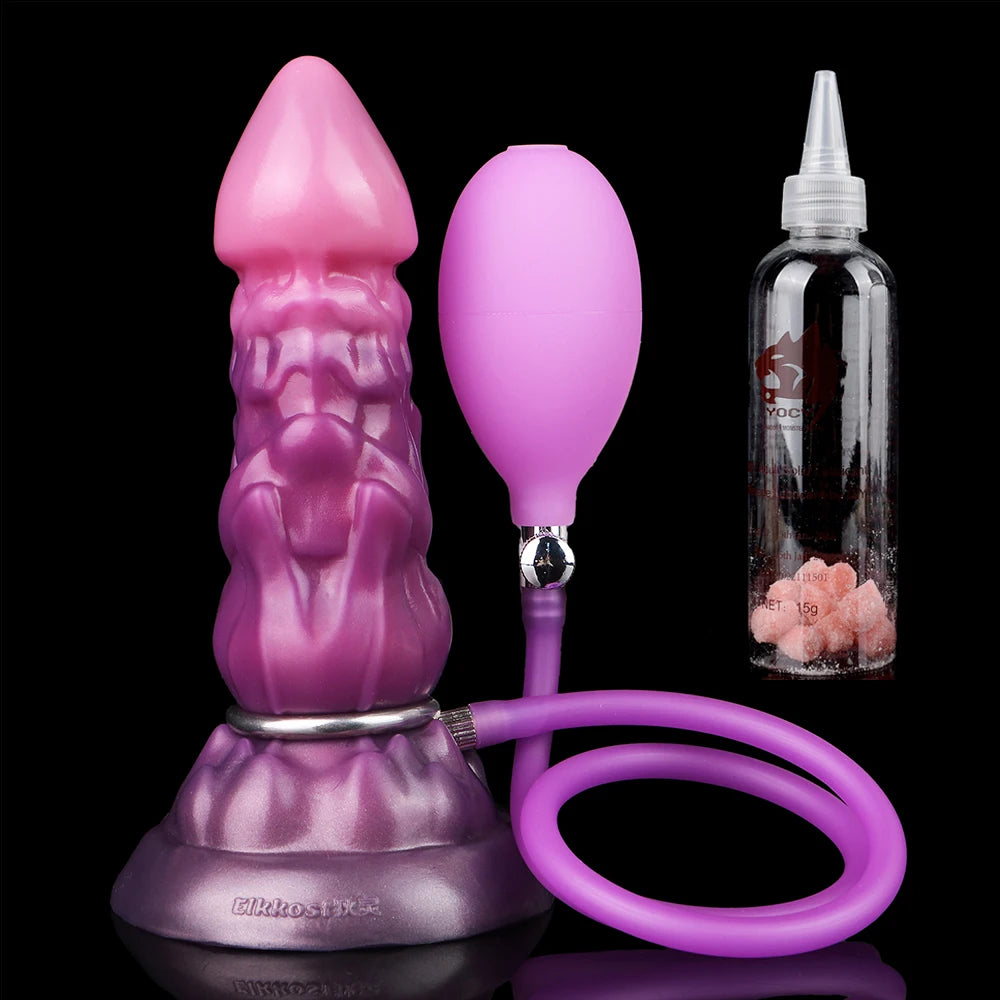 GBAR Inflatable Anal Plug With Sucker Vagina Stimulator Monster Dildo Anal Expander Adult Sex Toys For Women Men Sexy Shop