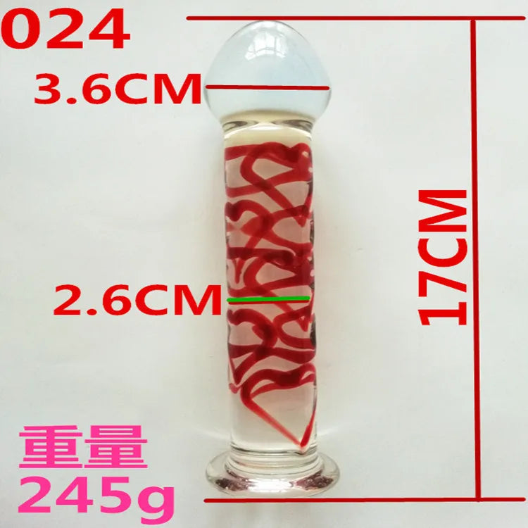 Anal Plug Butt Sex Toy Female Glass Anal Beads Vaginal Balls Masturbation Sex Products Vagina Anus Dilator For Women